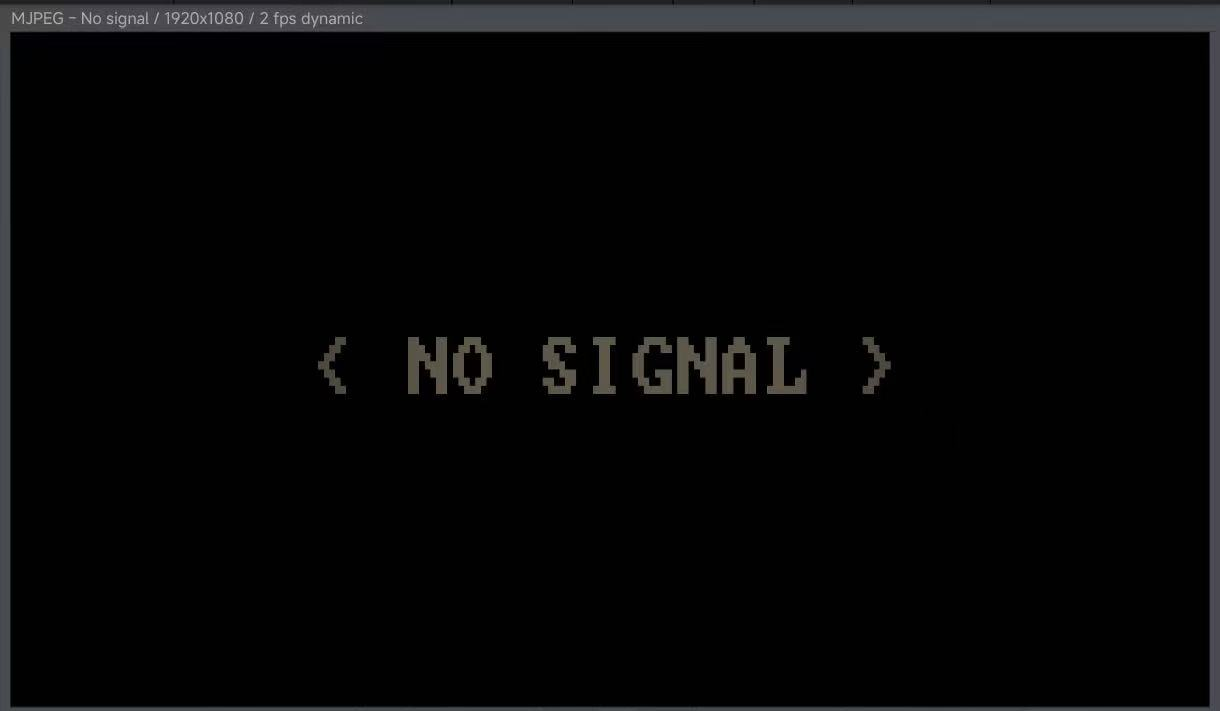 显示NO SIGNAL